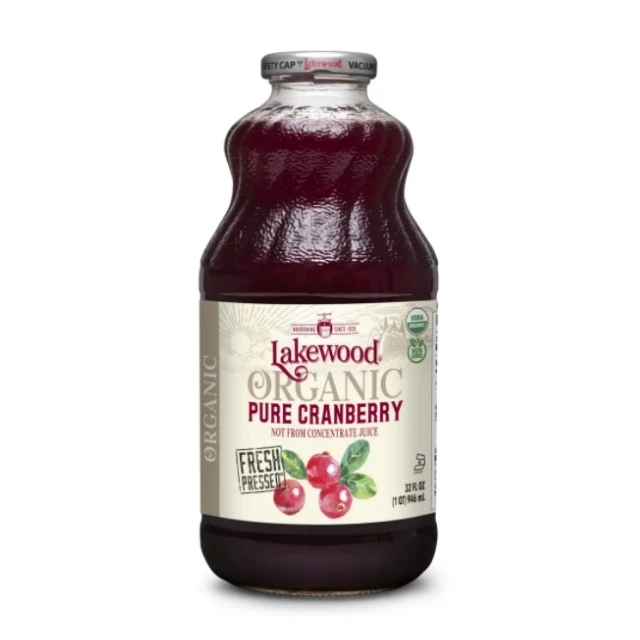 Lakewood Organic Pure Cranberry Juices (32oz)