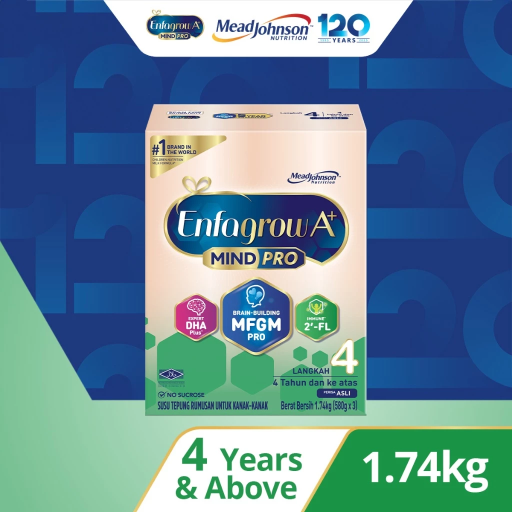 Enfagrow A+ Step 4 - Original Susu Milk Formula Powder (1.74kg)