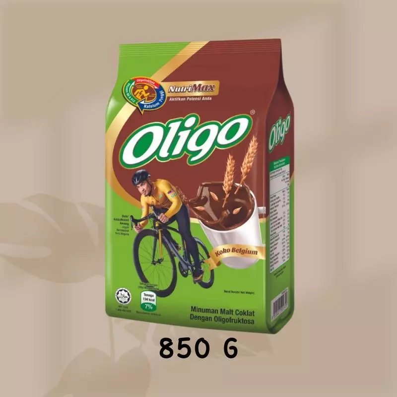 Oligo Chocolate Malt Drink with Oligofructose -850g/ 30g x 15 Sachets