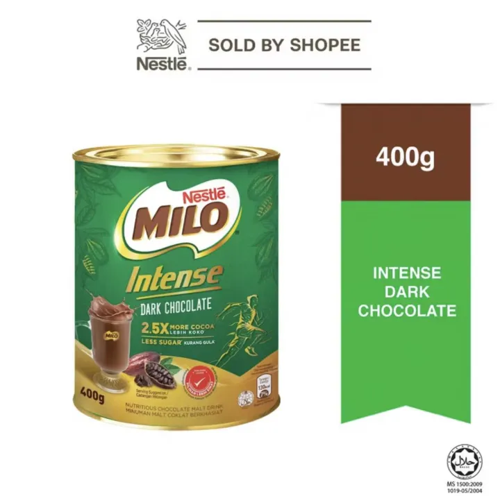 MILO Intense Dark Chocolate Tin 400g (Halal)