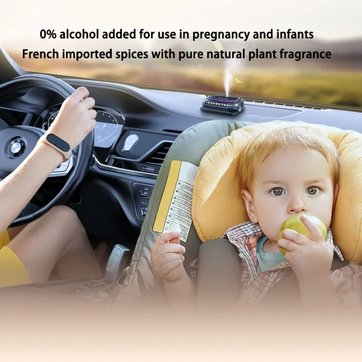 Solar car fragrance car perfume atmosphere light spray high-end men parking mobile number plate 2025 new