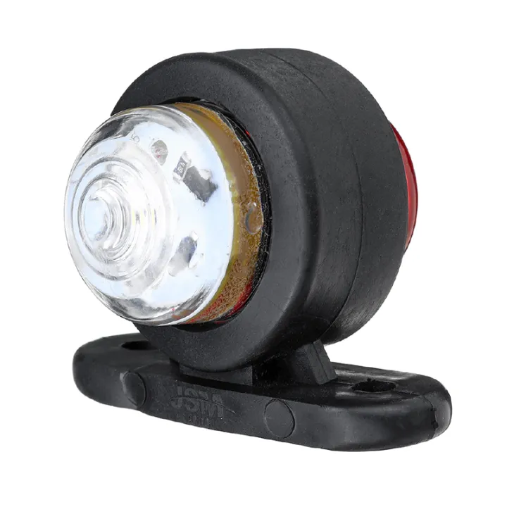LED SIDE LAMP 12V 24V WITH SKRU RED WHITE SIDE MARKER SIGNAL LIGHT LAMPU LORI TRAILER TRUCK