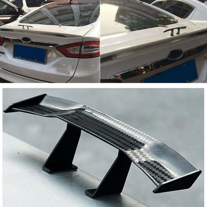 Car Spoiler Mini Spoiler Lip Trunk Rubber Bonnet Wing Lip Car Truck Spoiler Wing Car Boot Spoiler Car Rear Trunk Diffuser Car