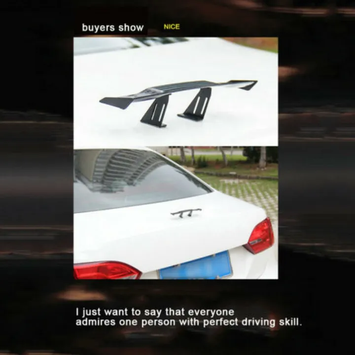 Car Spoiler Mini Spoiler Lip Trunk Rubber Bonnet Wing Lip Car Truck Spoiler Wing Car Boot Spoiler Car Rear Trunk Diffuser Car