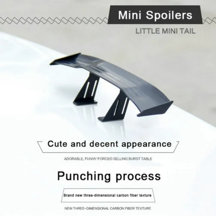 Car Spoiler Mini Spoiler Lip Trunk Rubber Bonnet Wing Lip Car Truck Spoiler Wing Car Boot Spoiler Car Rear Trunk Diffuser Car