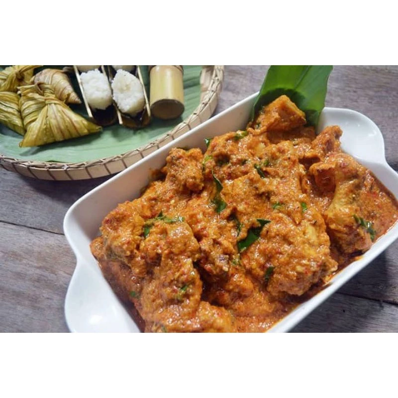 DAPOGO Rendang Minang Ayam (200gm) | Ready to Eat (RTE) | Instant Meal Lauk Ekspress | MRE buka paket &mkn | Travel Food