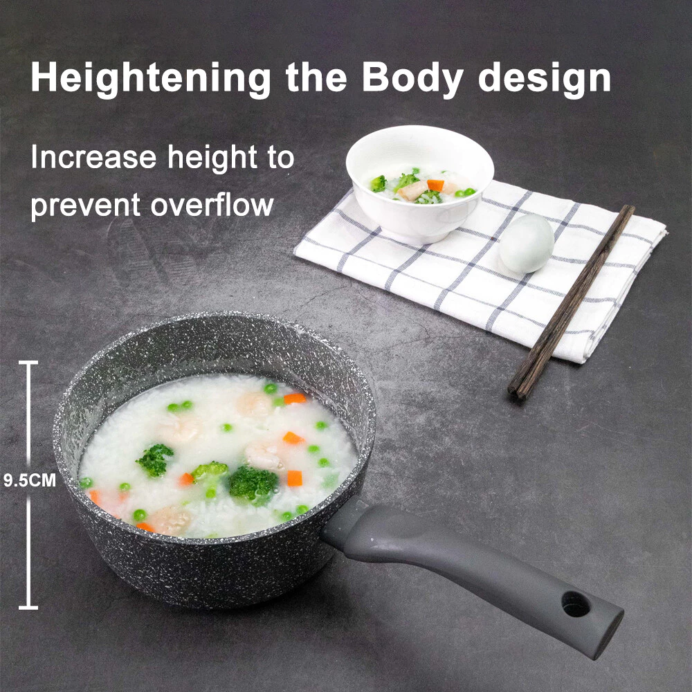 Non stick Frying pan Composite Diamond Coating Kitchen Iron Frying Pan With cover 32/34CM