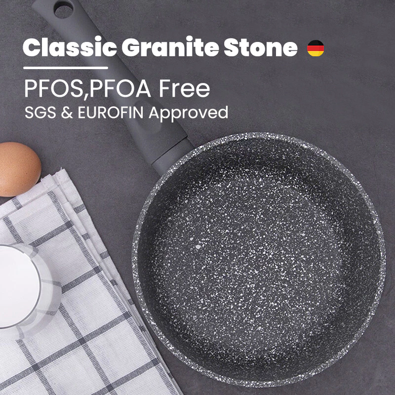 Non stick Frying pan Composite Diamond Coating Kitchen Iron Frying Pan With cover 32/34CM