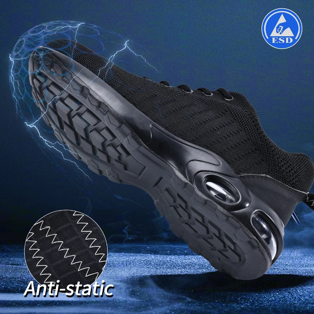 GUYISA safety shoes steel toe low-cut anti smashing light breathable and puncture work shoes CN35-50 9192