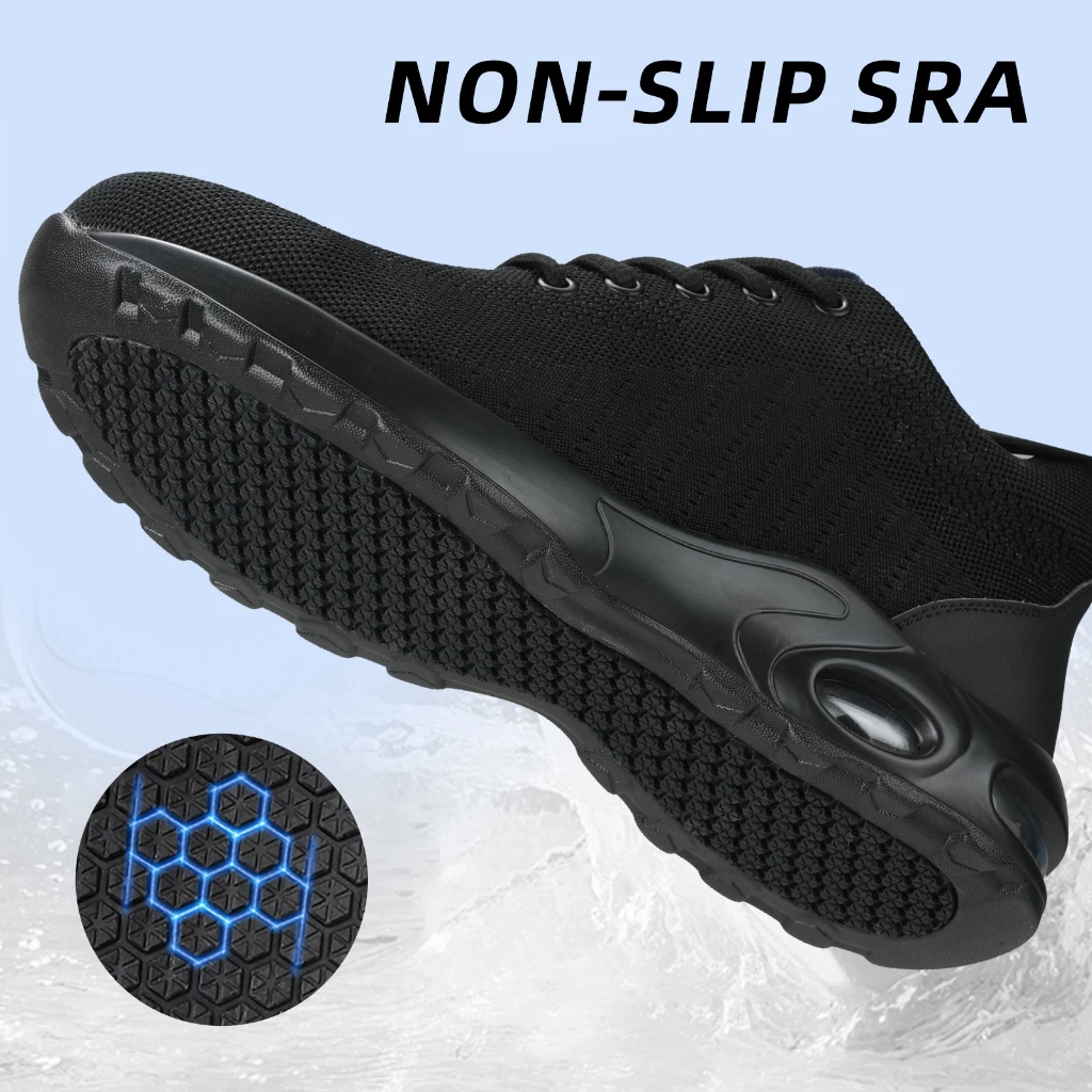 GUYISA safety shoes steel toe low-cut anti smashing light breathable and puncture work shoes CN35-50 9192