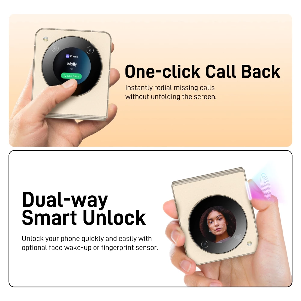 nubia Flip 5G Smartphone 20(8+12)GB+256GB 6.9" 120Hz Display I 50MP AI Dual Camera I 4310mAh