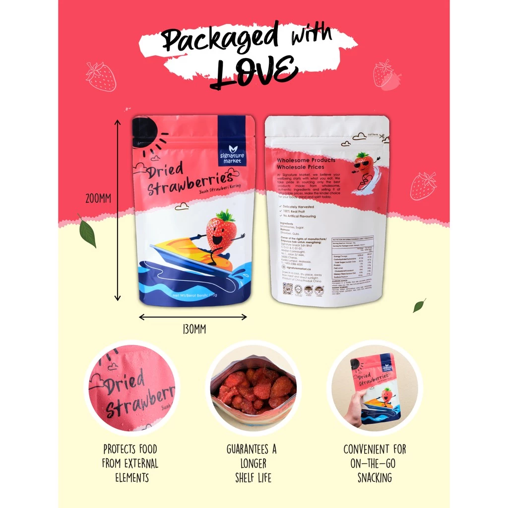 High Quality Freeze Dried Fruit Strawberry 100g