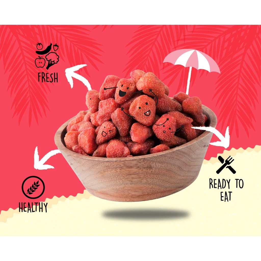 High Quality Freeze Dried Fruit Strawberry 100g