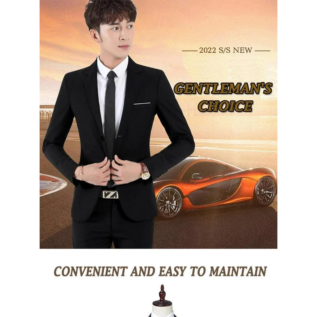 Black Lapel Tuxedo Pants & Vest / Wedding Suit / slimfit men's suit