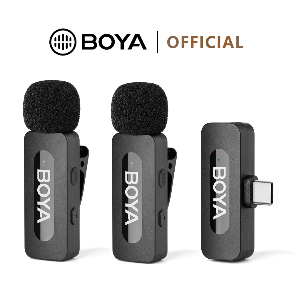 BOYA BY-V1/V2 Wireless Microphone Lavalier Microphone Mini Mic for Vlogging Recording Live Streaming