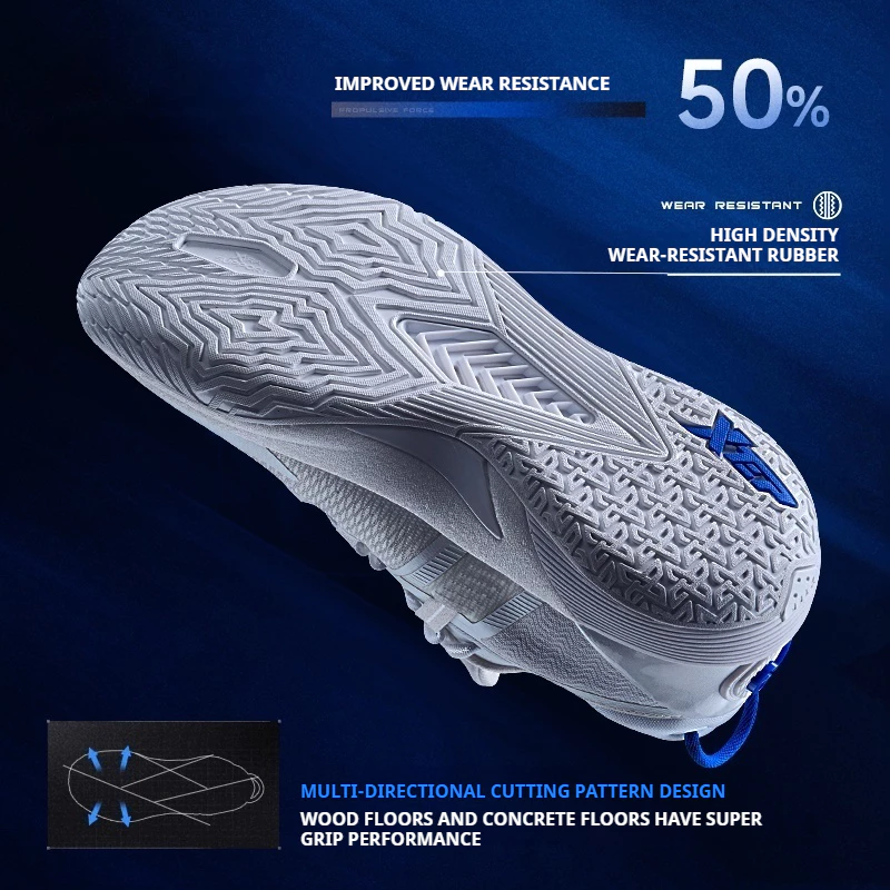 【XTEP】LINGJI 3.0 | Dynamic Wrapping System Three-Dimensional Support High-Top kasut Basketball Shoes