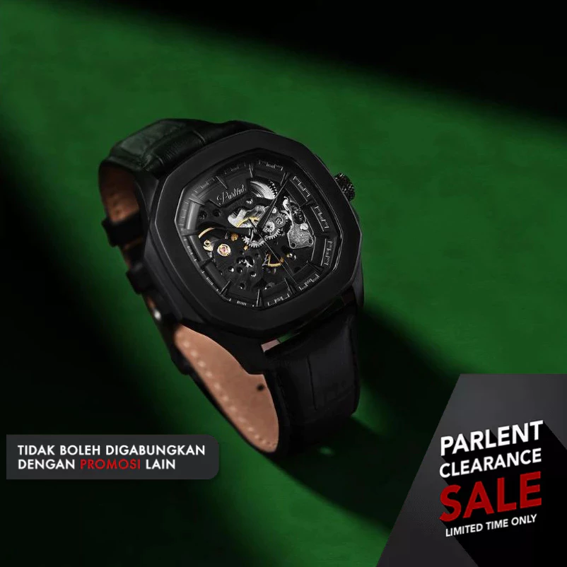 Jam Tangan Lelaki Parlent Gallant Lite Black