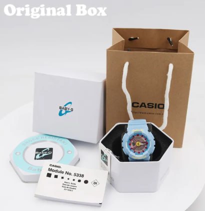 ORI Baby-G BA110 Black Pink Blue Cyan and Other Multi-color Watches Ladies Sports Watches