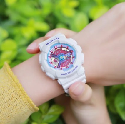 ORI Baby-G BA110 Black Pink Blue Cyan and Other Multi-color Watches Ladies Sports Watches