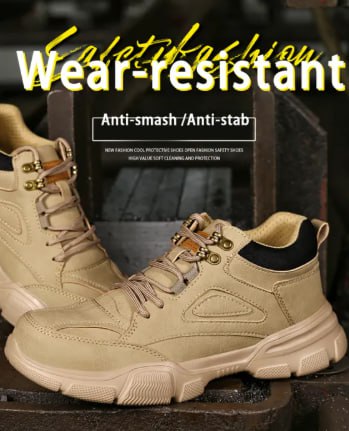 Labor Protection Shoes Summer Breathable Mesh Surface Non-Slip Wear-Resistant Construction Site Work Thick Bottom Daddy Tide