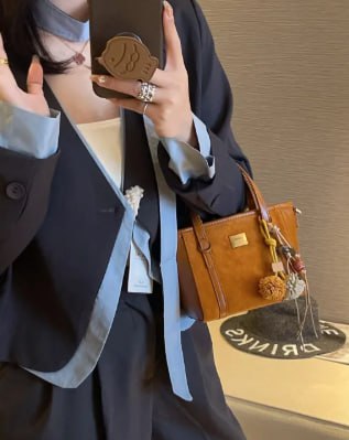 Leather Tanned Satchel Shoulder Bag