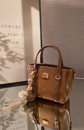 Leather Tanned Satchel Shoulder Bag