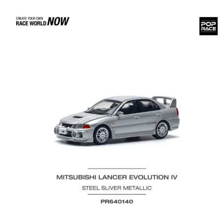 POP RACE 1/64 #640165 MITSUBISHI LANCER EVOLUTION IV - WINNER RALLY DE CATALUNYA 1997