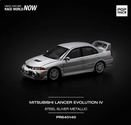 POP RACE 1/64 #640165 MITSUBISHI LANCER EVOLUTION IV - WINNER RALLY DE CATALUNYA 1997