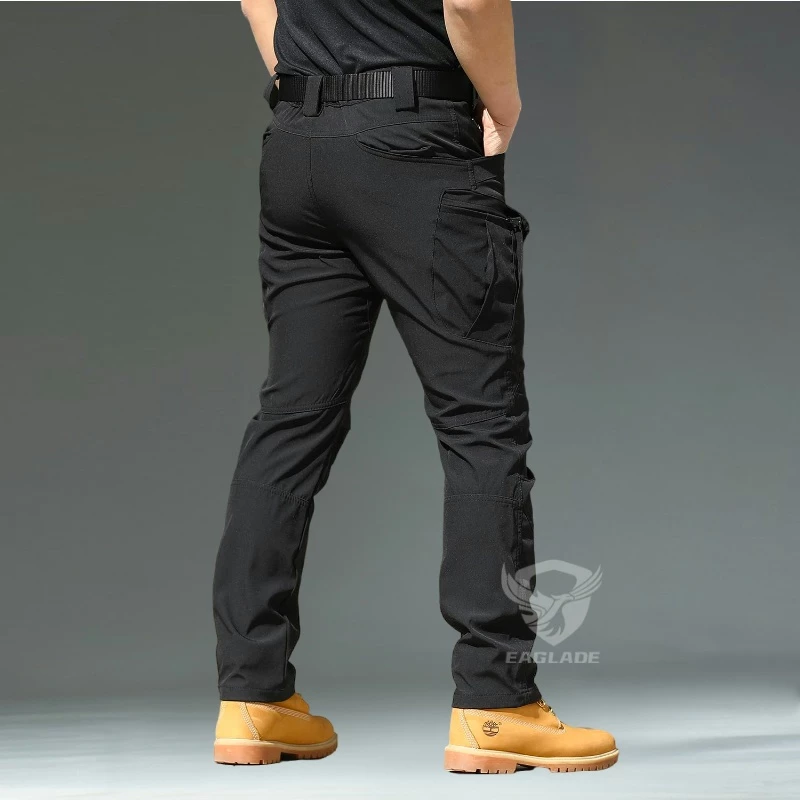 EAGLADE Black Tactical Cargo Pants for Men in Blue IX7
