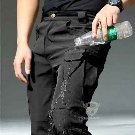 EAGLADE Black Tactical Cargo Pants for Men in Blue IX7