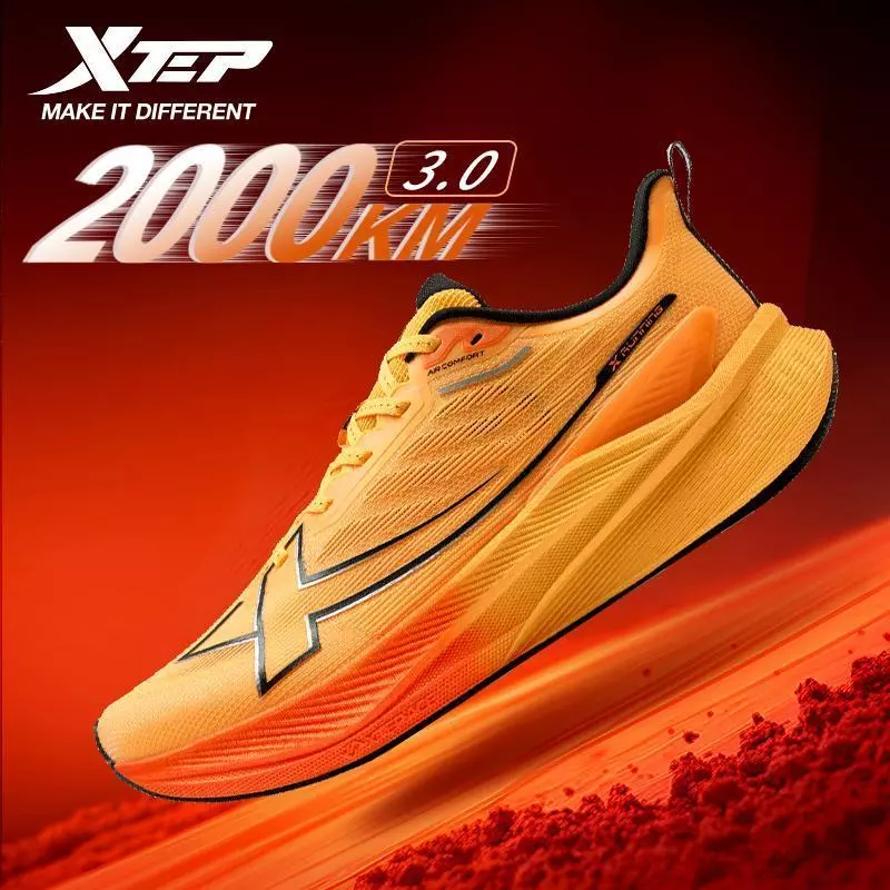 XTEP 2000KM 3.0 Men Running Shoes New Color Rebound Support Professional Cushioning Shock Absorption Large size 39-47