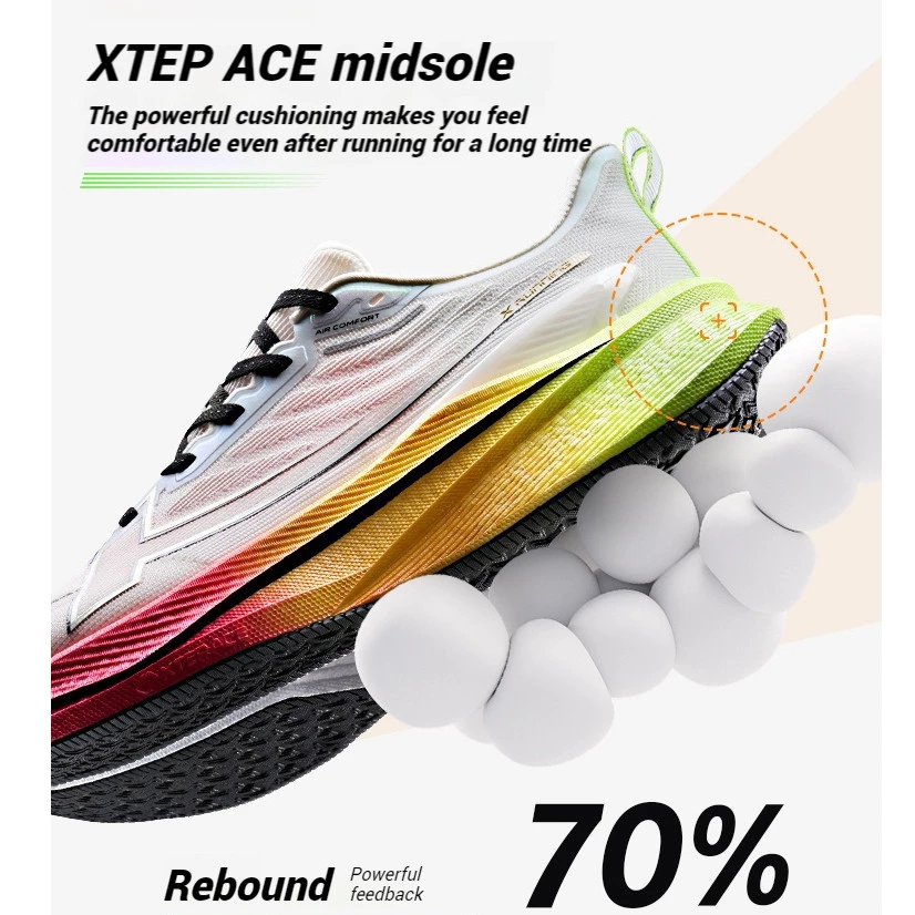 XTEP 2000KM 3.0 Men Running Shoes New Color Rebound Support Professional Cushioning Shock Absorption Large size 39-47