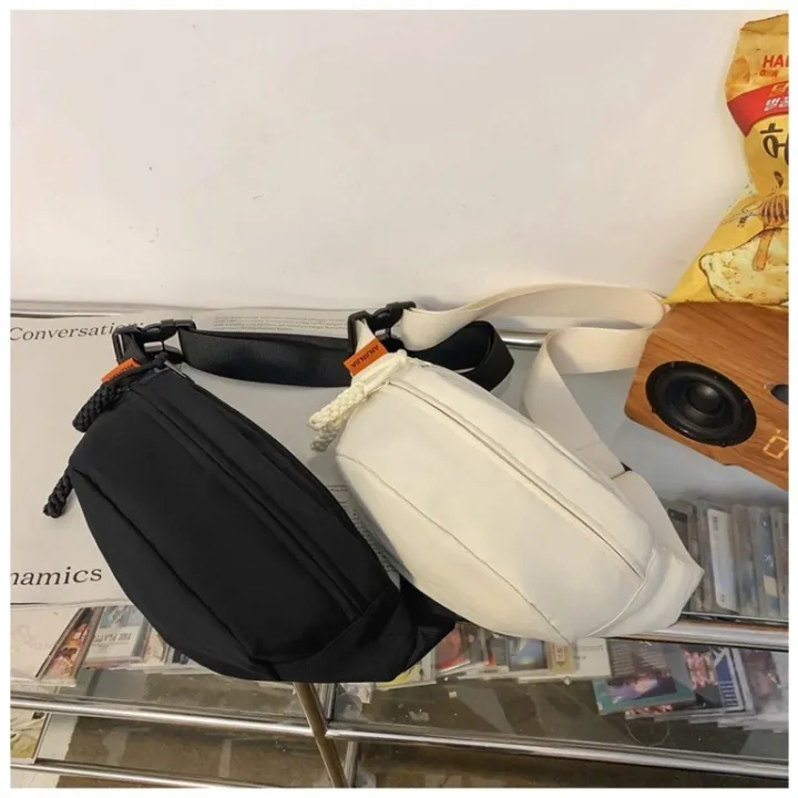 GVO Unisex Sling Bag with Buckle Nylon Colour Pocket Bag Unisex Bag Viral Minimalist Style Cityboy Style