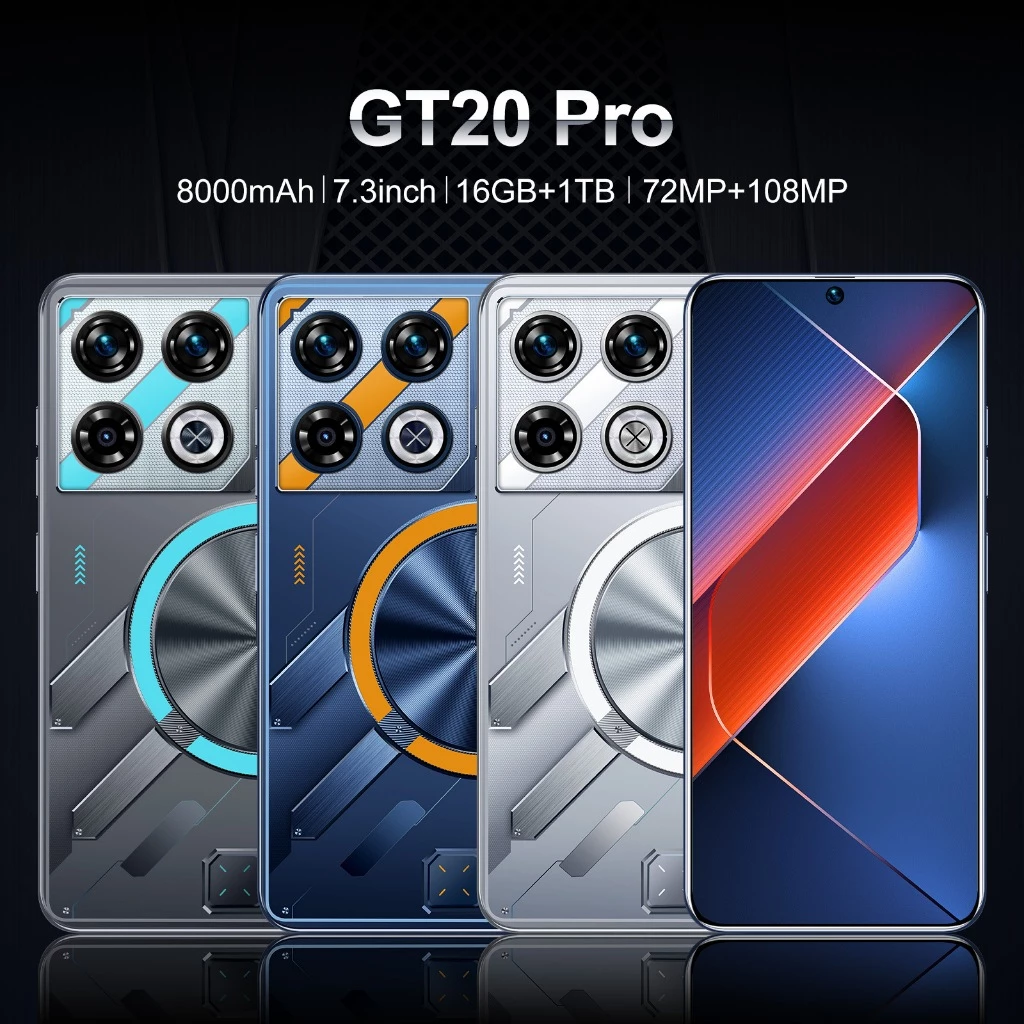 (COD+Original) lnfinlx GT20 PR0 Telefon Android 7.5 inci skrin besar RAM 16GB+ROM Bateri 512GB 7000mAh telefon permainan WiFi dwi SIM siap sedia telefon murah