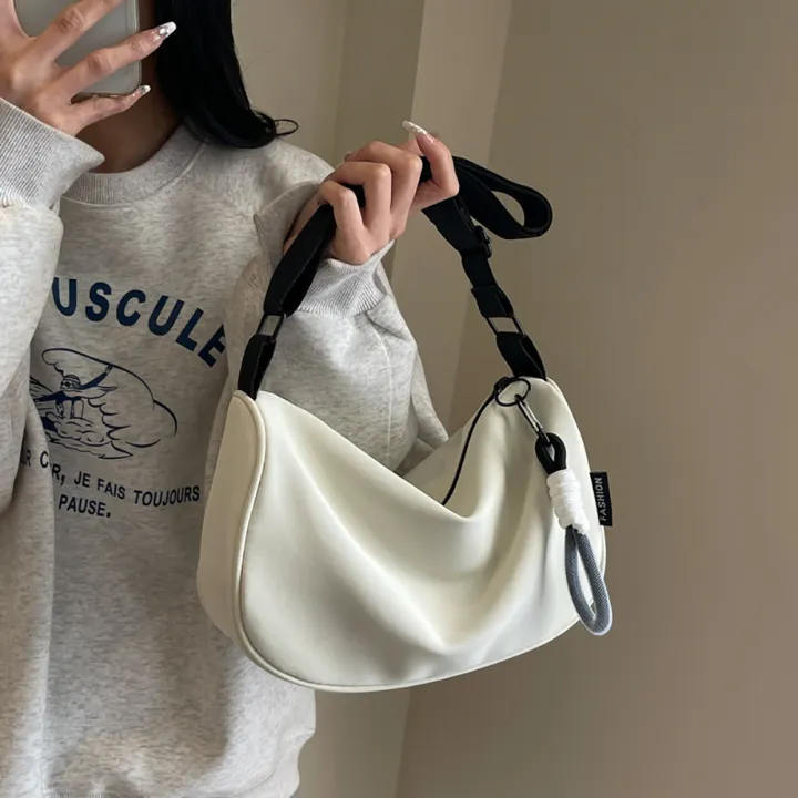 Waterproof Large Capacity Backpack, Custom Multifunctional Sports Leisure Crossbody Bag, any Embroidered niche shoulder bag时尚包包