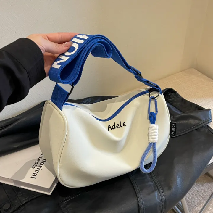 Waterproof Large Capacity Backpack, Custom Multifunctional Sports Leisure Crossbody Bag, any Embroidered niche shoulder bag时尚包包