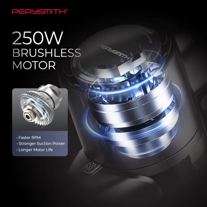 PerySmith K2 Max II No. 1 Cordless Vacuum Cleaner Kaden Series (Mop | Bed Brush | Wet & Dry | Vacum Cleaner | Vaccum)