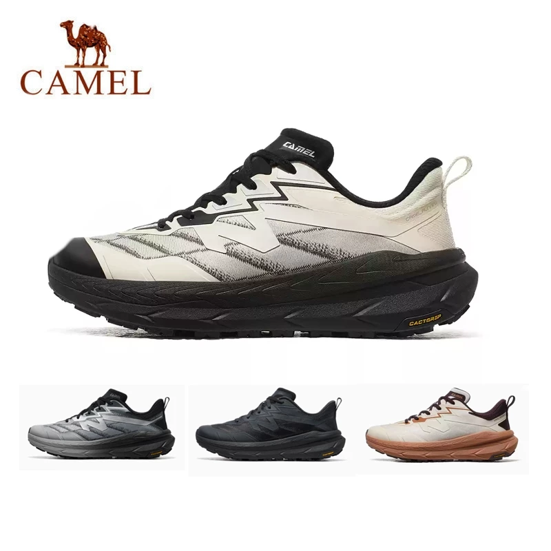 CAMEL Men's and Women's Anti-slip Waterproof Sports Shoes Thick-soled Shock-absorbing Running Shoes