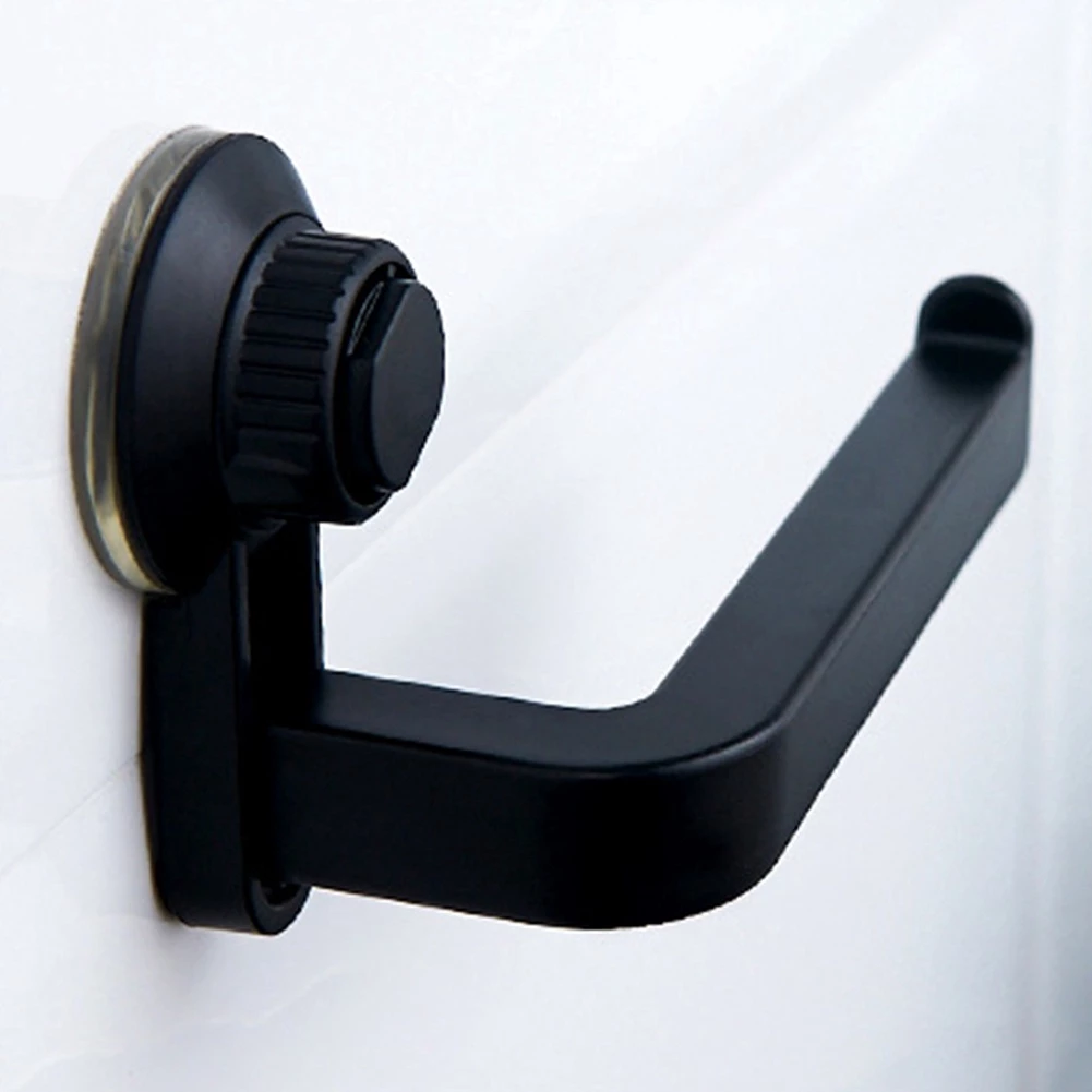 橱柜挂架抽纸卷纸架 Suction Cup Roll Paper Holder, Plastic Punch-Free Tissue Paper Roll Holder, Practical Wall Mounted Reusable Removable