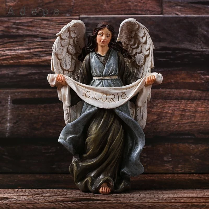 Adepe 12 Piece Nativity Collection with Family and Animal Figures for Decoration