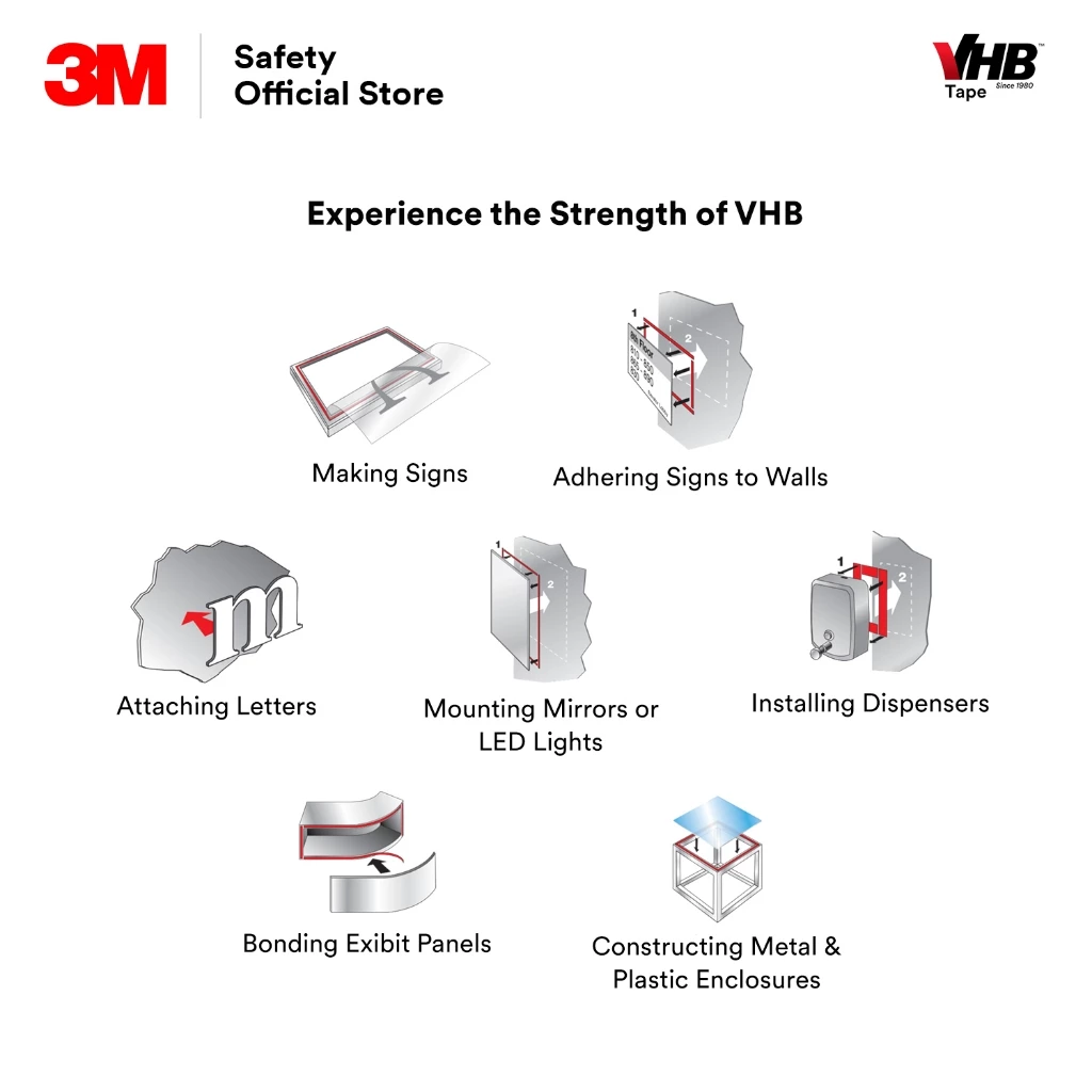 15mm*10m Super Strong Double Sided Tape Waterproof Heavy Duty Outdoor Foam Tape for Home Vehicle Office Decor