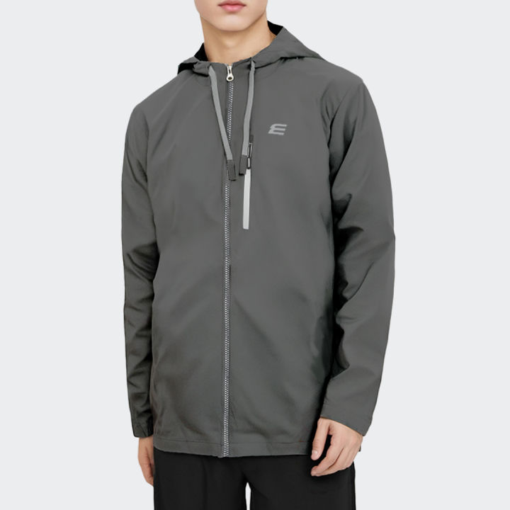 ELGINI E16133 Windbreaker dengan Poket Zip Dada S-XXL | Hooded Windbreaker Water-Resistant with Chest Zipper Pocket