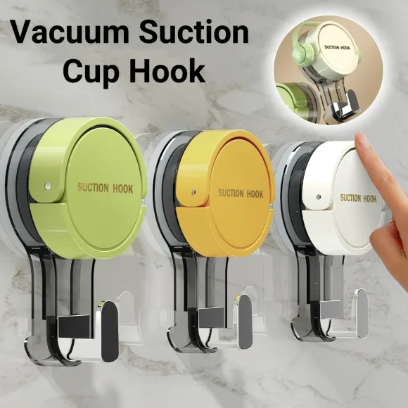 MLADEN Suction Cup Hook Vacuum Rack Bathroom Punch-free Traceless Hook Kitchen Storage Punch-free Rack