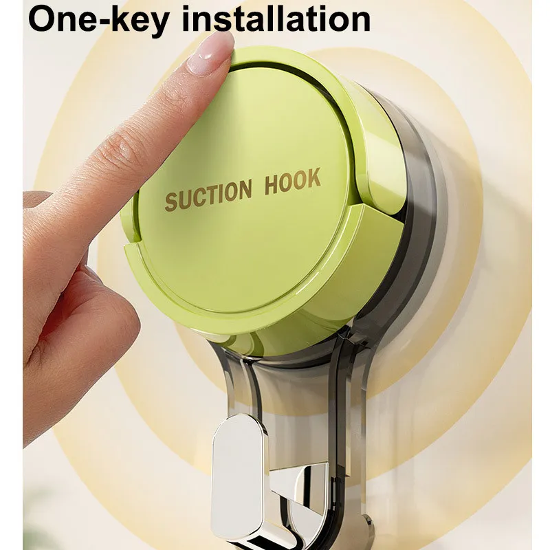 MLADEN Suction Cup Hook Vacuum Rack Bathroom Punch-free Traceless Hook Kitchen Storage Punch-free Rack