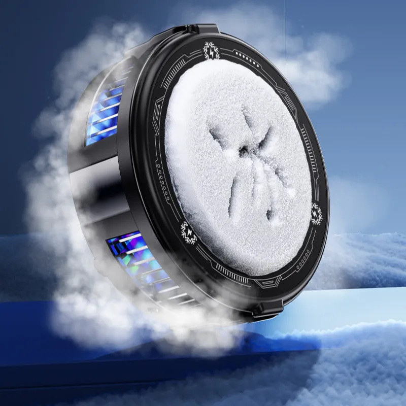 Phone Cooler Upgraded Colored Lights Phone Radiator for Mobile Phone Phablet Fan Adjustable Magnetically Fixed Back Clip Digital