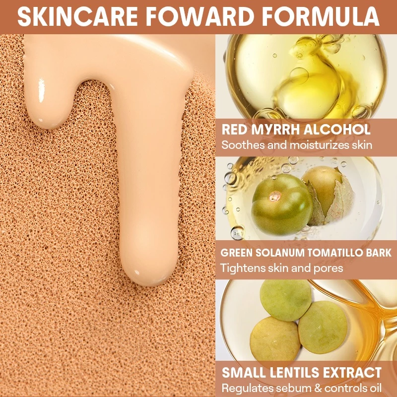 SHEGLAM Lock & Go 48 Hour Longwear Air Cushion Flawless Foundation Matte BB Cushion Makeup Cosmetics