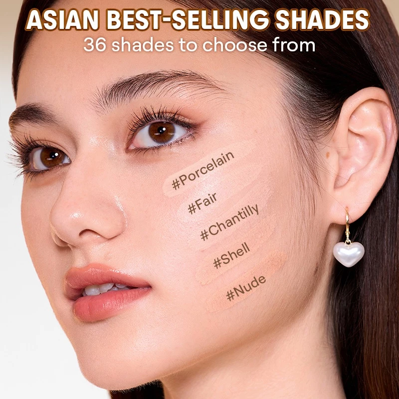 SHEGLAM Lock & Go 48 Hour Longwear Air Cushion Flawless Foundation Matte BB Cushion Makeup Cosmetics