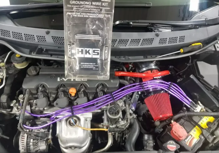 HKS Grounding Cable Wire THICK 8GA Kit 5 Point High Quality Japan