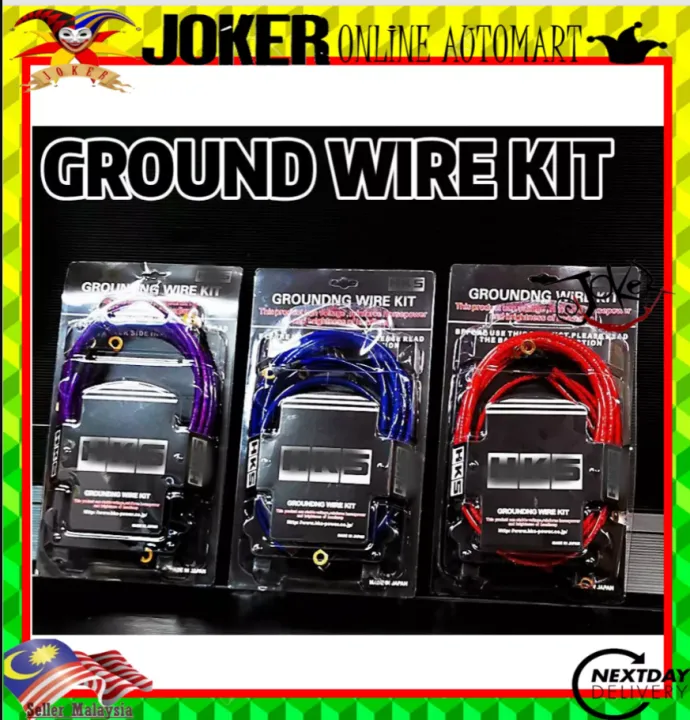 HKS Grounding Cable Wire THICK 8GA Kit 5 Point High Quality Japan