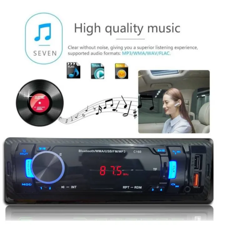 Car Radio Bluetooth USB Receiver Car Stereo Player Bluetooth Car Audio Player Bluetooth Car